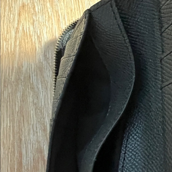 Coach Textured Black Zip Wallet - Picture 12 of 16